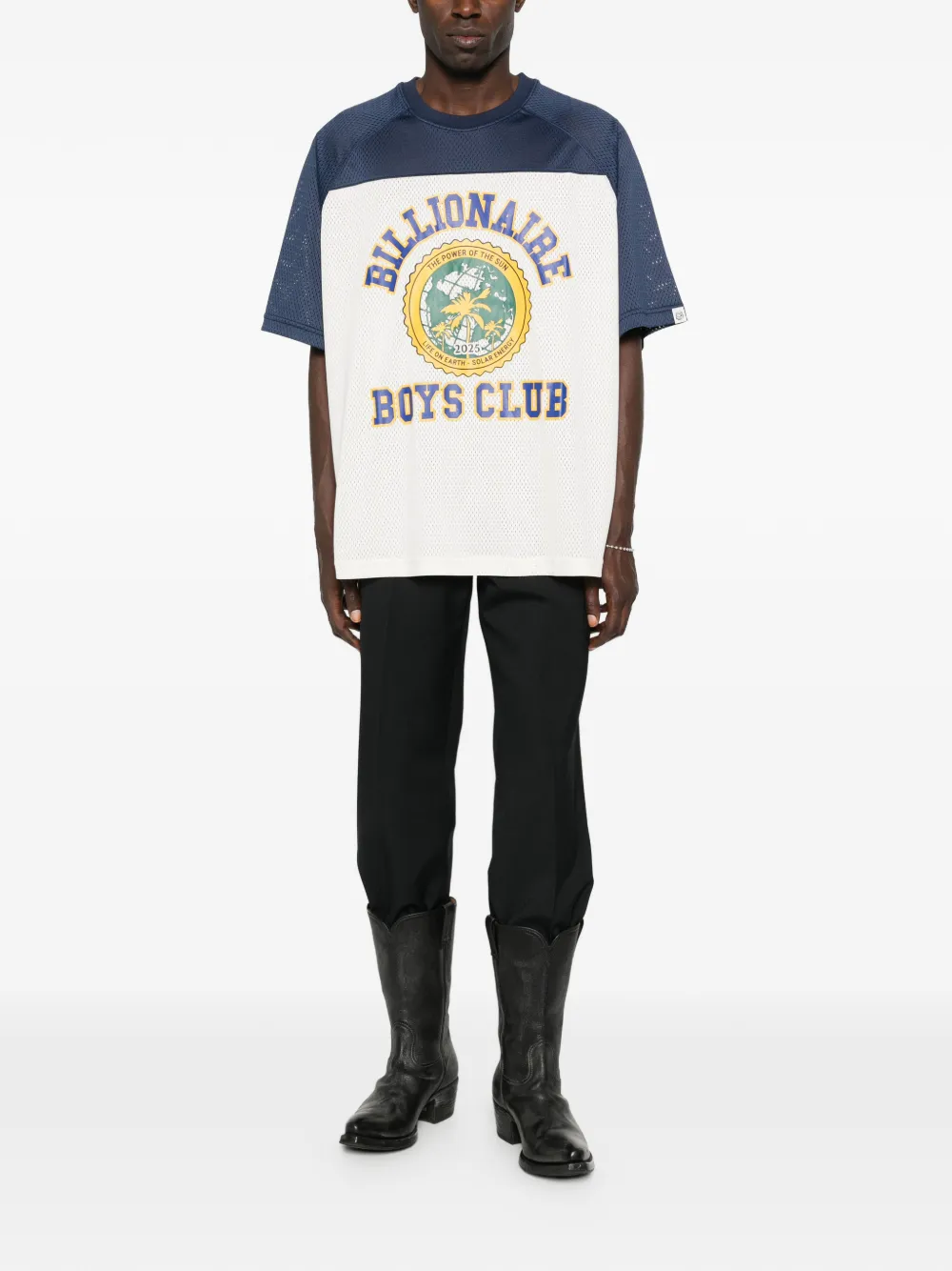 Billionaire Boys Club mesh panelled T-shirt - Wit