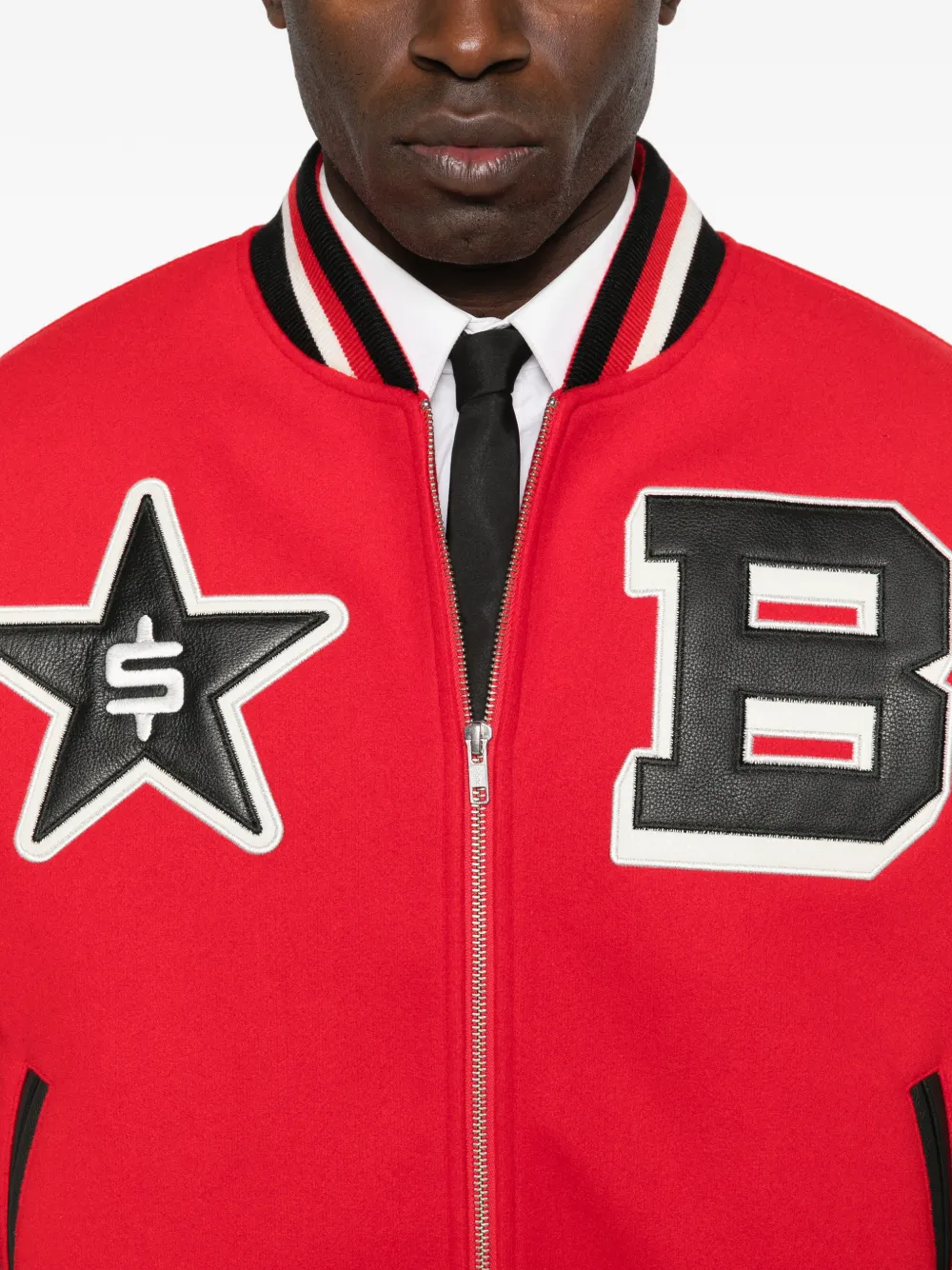 Billionaire Boys Club Bomberjack met ster-applicatie Rood
