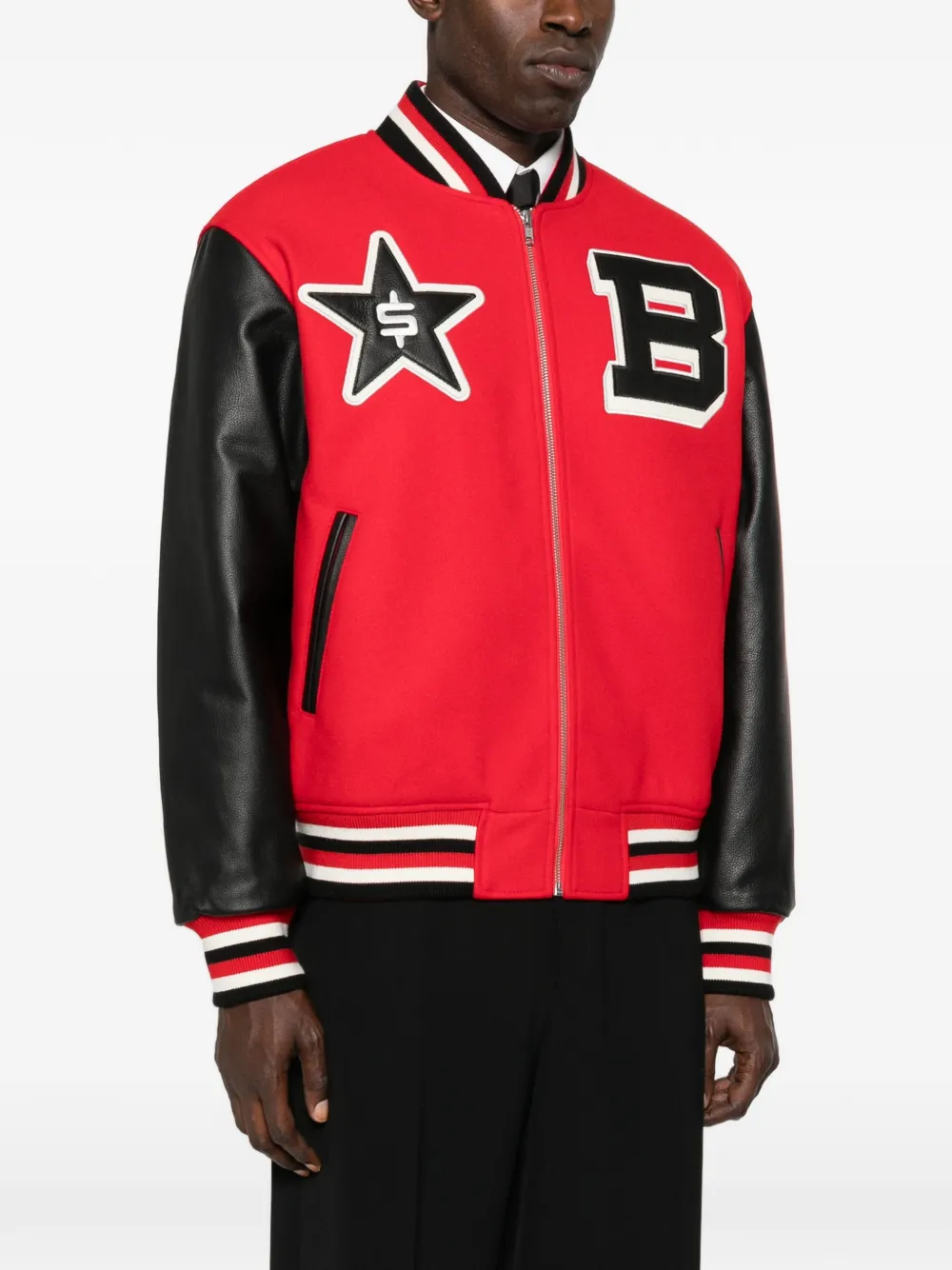 Billionaire Boys Club Bomberjack met ster-applicatie Rood