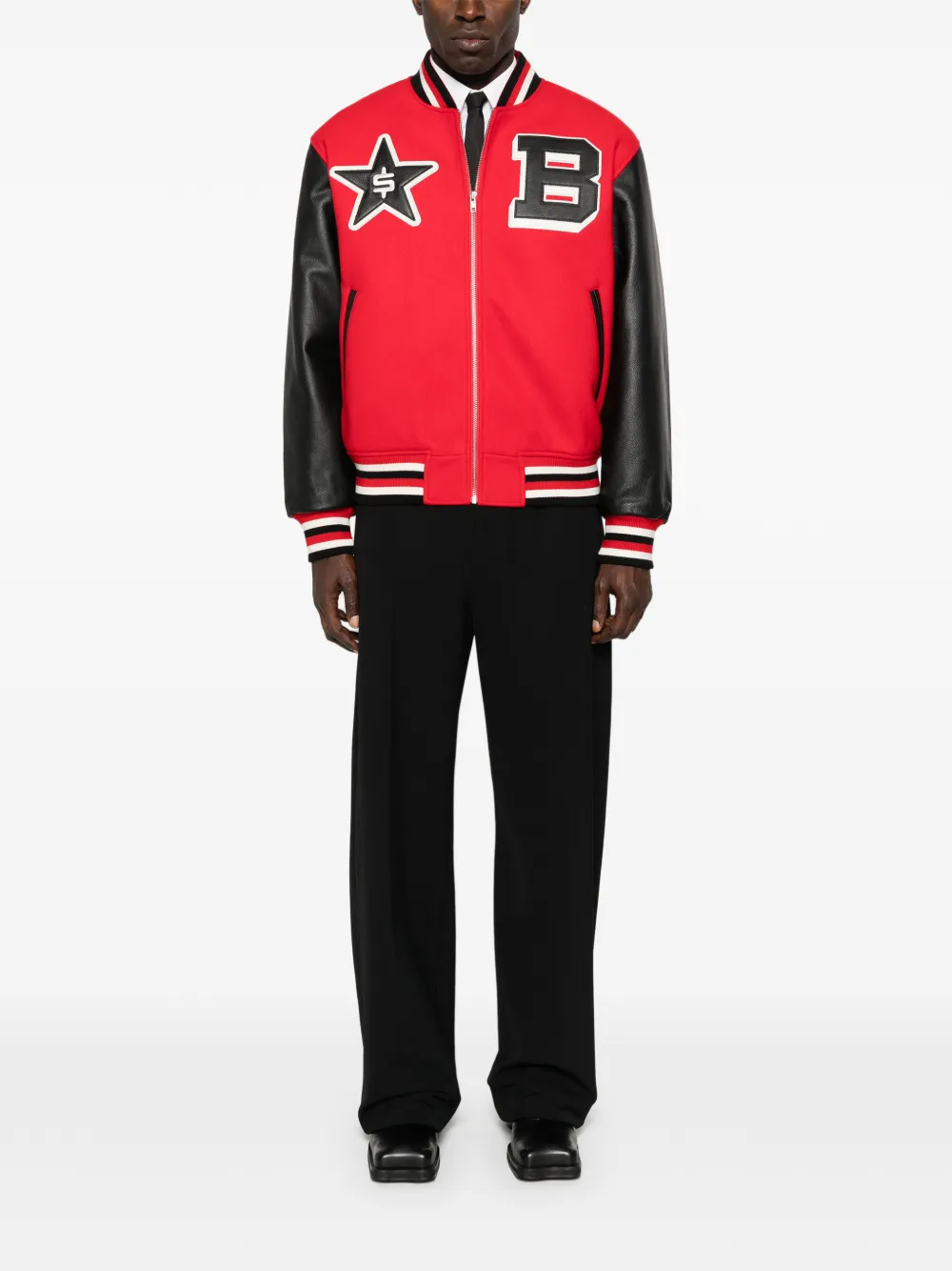 Billionaire Boys Club Bomberjack met ster-applicatie Rood