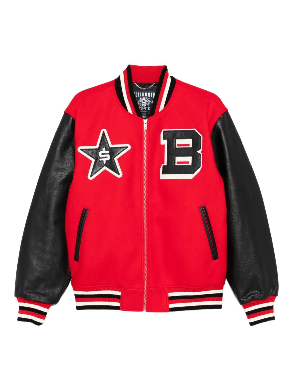 Billionaire Boys Club star-appliqué bomber jacket - Rosso