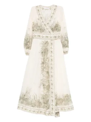 knee length dresses for ladies ZIMMERMANN Illuminate Halter Dress