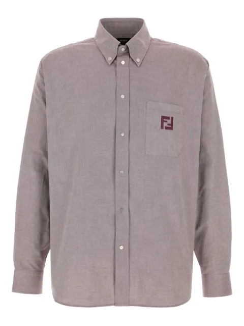 FENDI logo-embroidered shirt