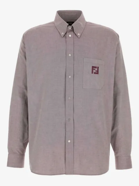FENDI Hemd mit Logo-Stickerei
