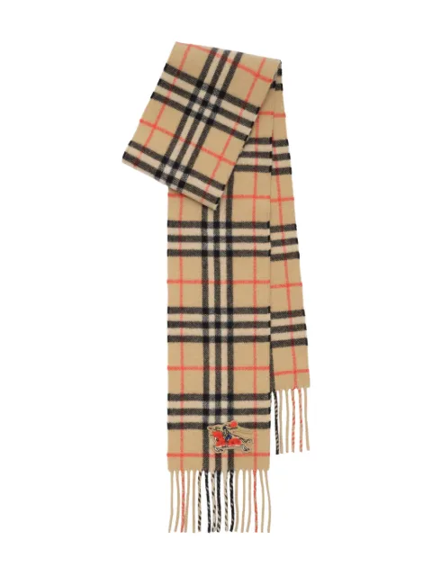 Burberry écharpe frangée à carreaux