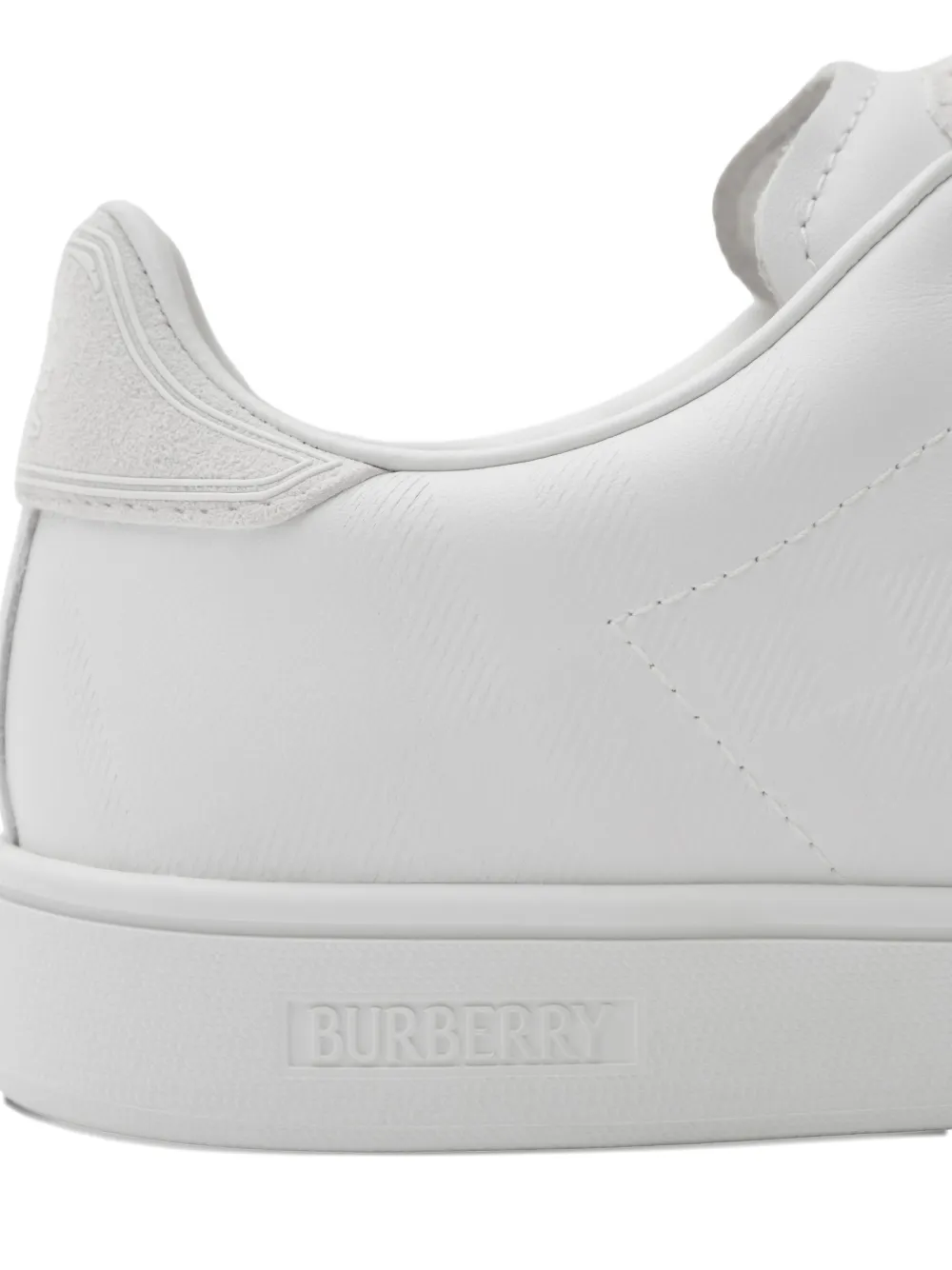Burberry Leren sneakers met reliëf - Wit