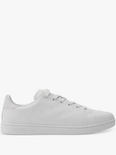 Burberry embossed-check leather sneakers