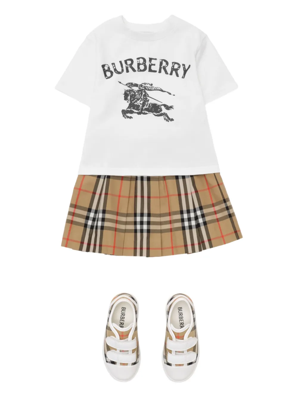  Burberry Kids Logo-print T-shirt - White 