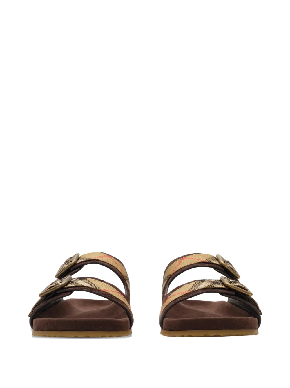 Burberry checked suede sandals | Image 2