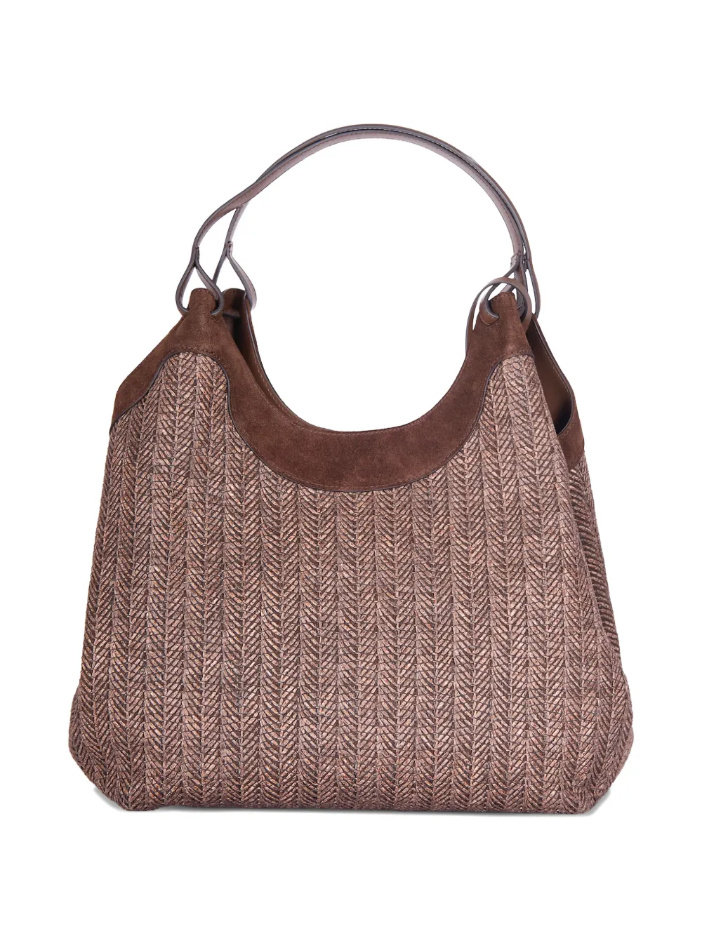 GIANNI CHIARINI patterned leather shoulder bag - Bruin