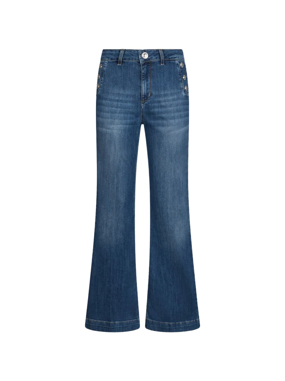 LIU JO button-detail jeans - Blu