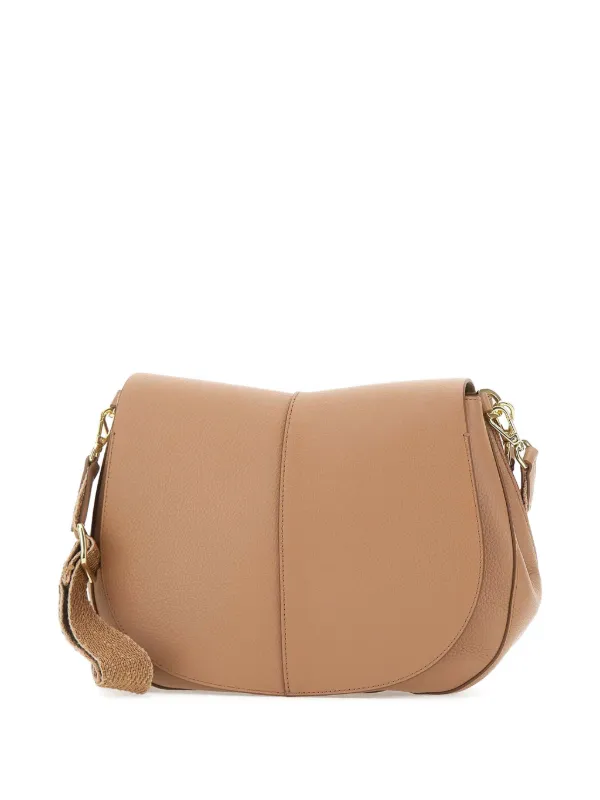 GIANNI CHIARINI レザーショルダーバッグ | ニュートラル | FARFETCH JP