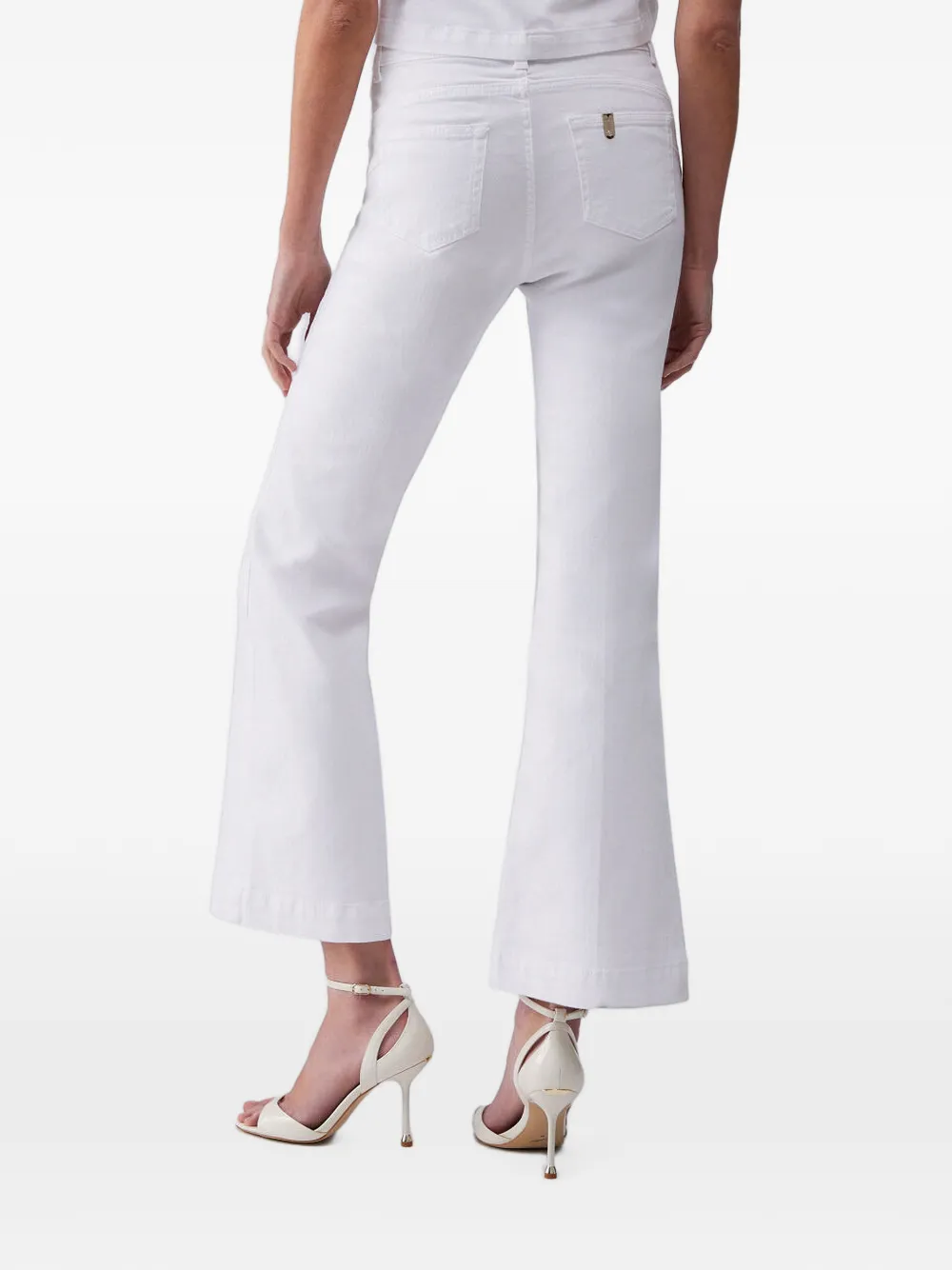 LIU JO Jeans met knoopdetail Wit