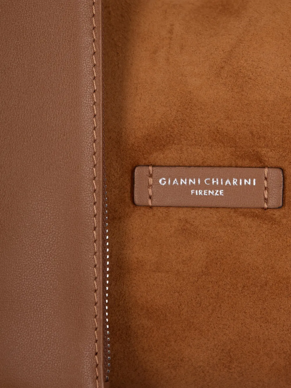 GIANNI CHIARINI Leren schoudertas Bruin