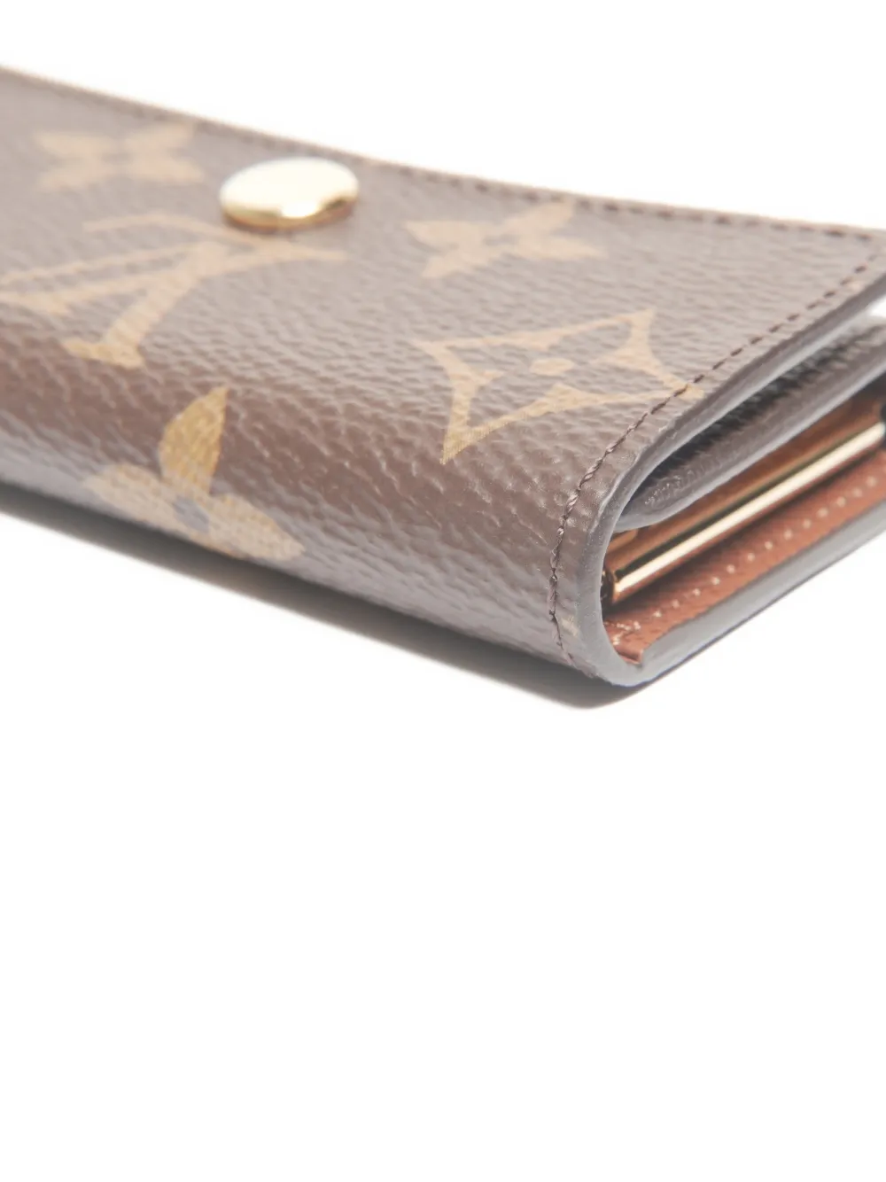 Pre-owned Louis Vuitton 2021-2025 Monogram Multicles Key Case In Brown