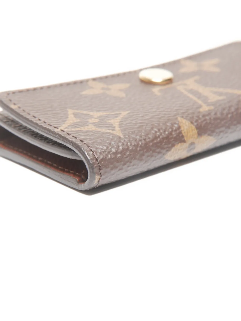 Pre-owned Louis Vuitton 2021-2025 Monogram Multicles Key Case In Brown