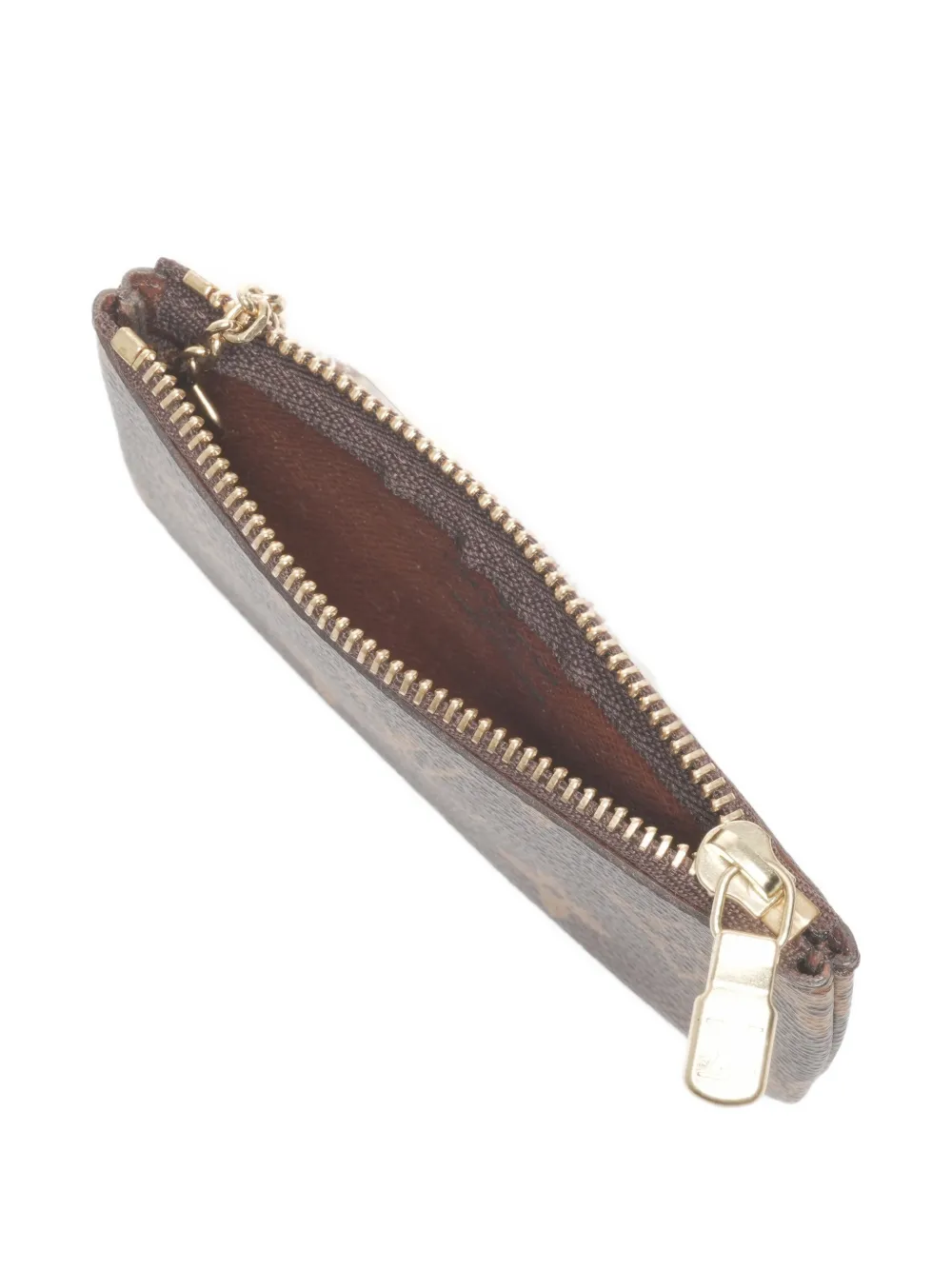 Pre-owned Louis Vuitton 2016 Monogram Zip Wallet In Brown