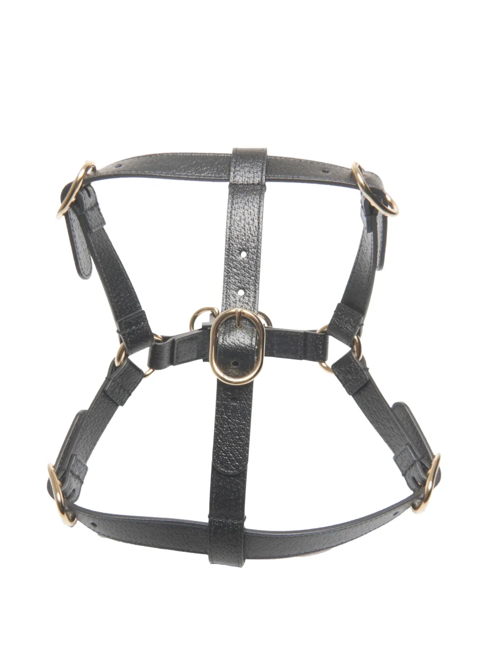 Pre-owned Gucci 2015-2020s Leather Dog Harness In Black