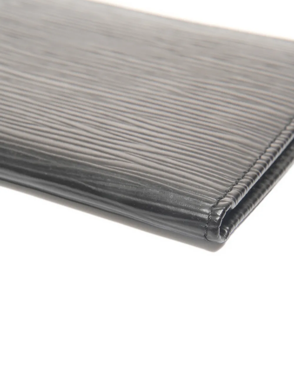 LOUIS VUITTON Pre-owned 1992 Epi Porto Embossed Card Holder In Gray