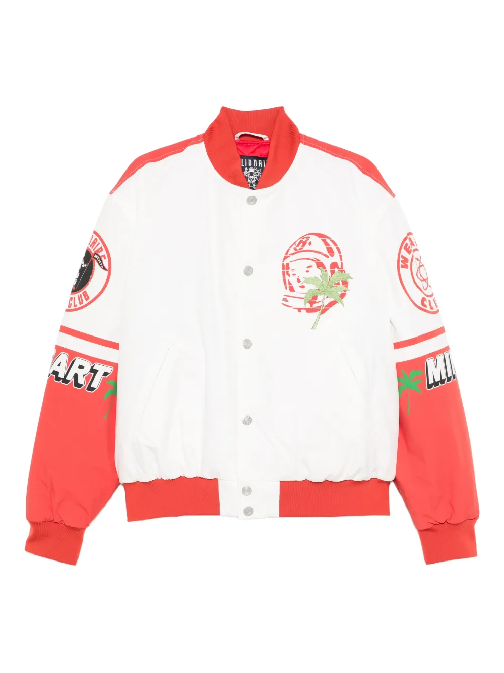 Billionaire Boys Club graphic-print bomber jacket - White