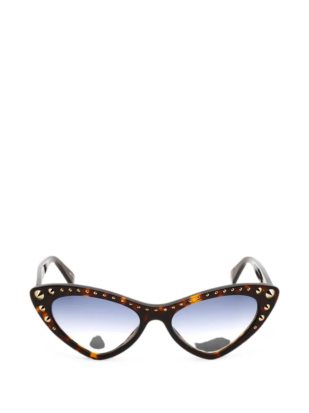 Moschino stud-embellished cat-eye sunglasses - Marrone