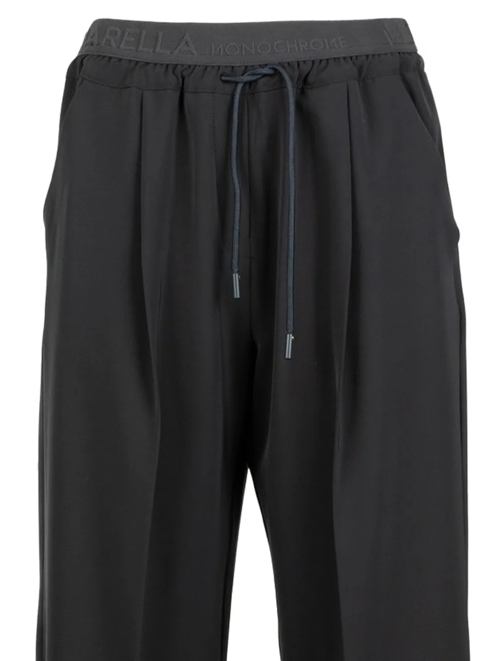 Marella drawstring trousers - Zwart