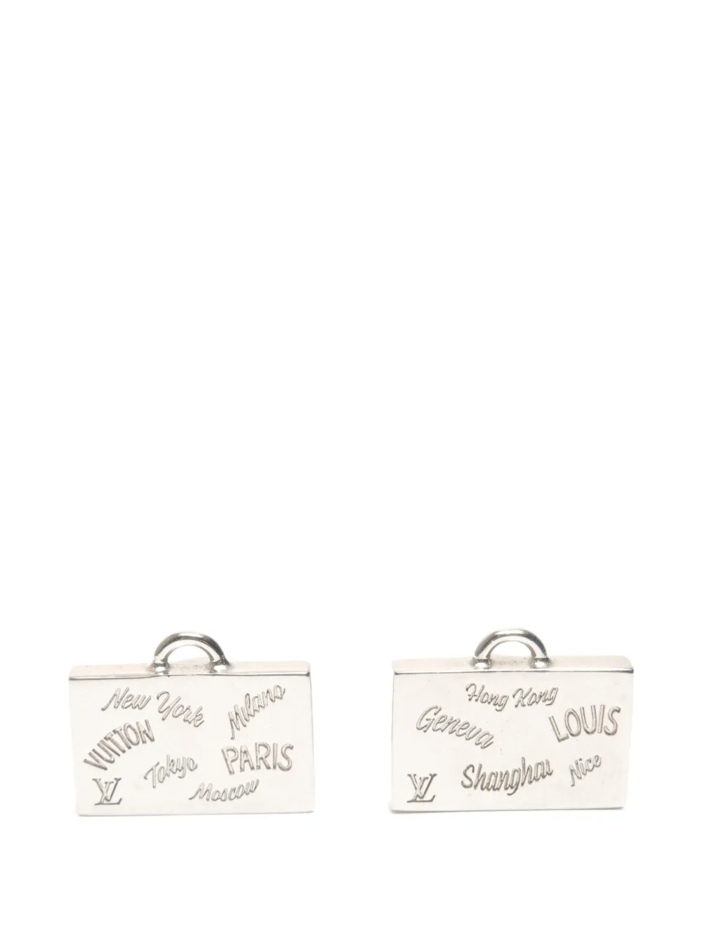 Click to view more detailed imagery on our partner's website Pre-owned Louis Vuitton 2017 Damierd'amier Cuffs In Silver