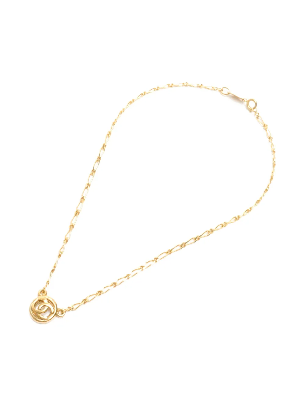 CHANEL Pre-Owned 1982 interlocking-CC necklace - Oro