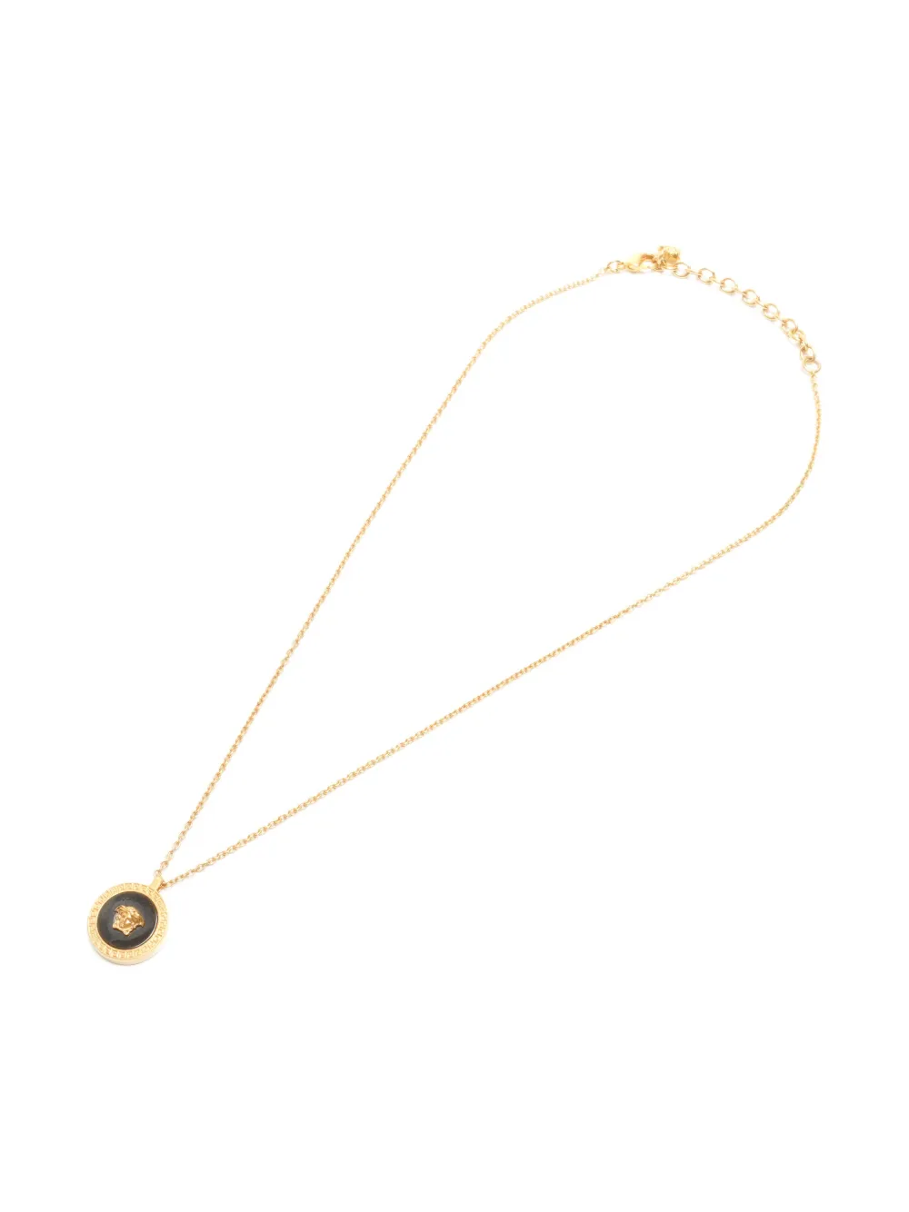 Pre-owned Versace 2000-2020s Medusa-embellishment Necklace In Gold