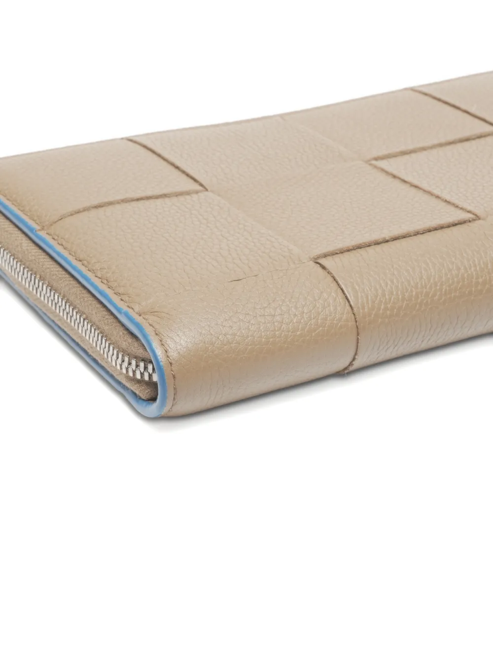 BOTTEGA VENETA Pre-owned 2015-2025s Intrecciato-leather Wallet In Neutral