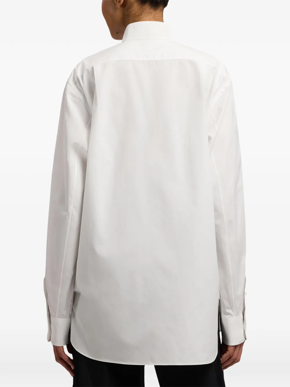Ralph Lauren Collection Courtney gestreepte blouse Wit