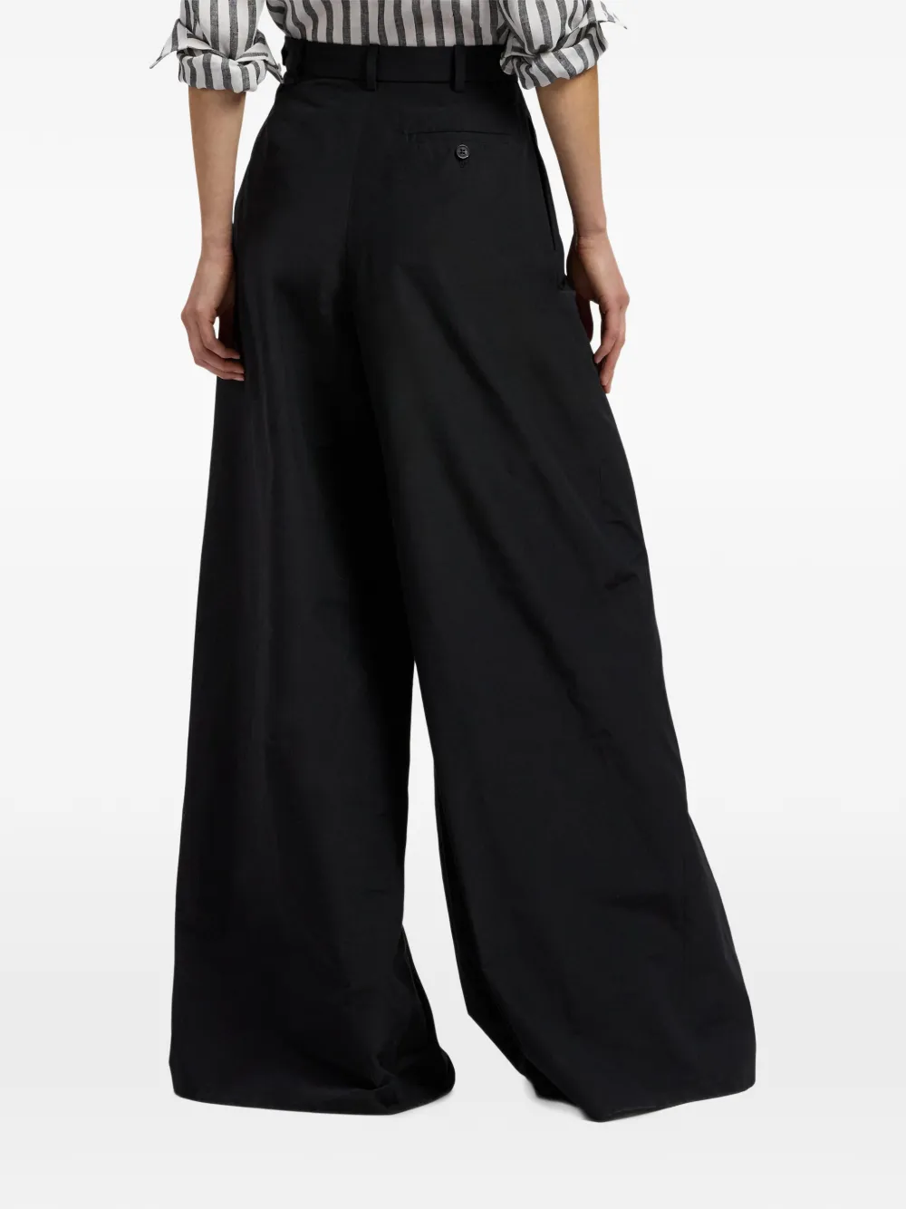 Ralph Lauren Collection Vannesa popeline plooibroek Zwart