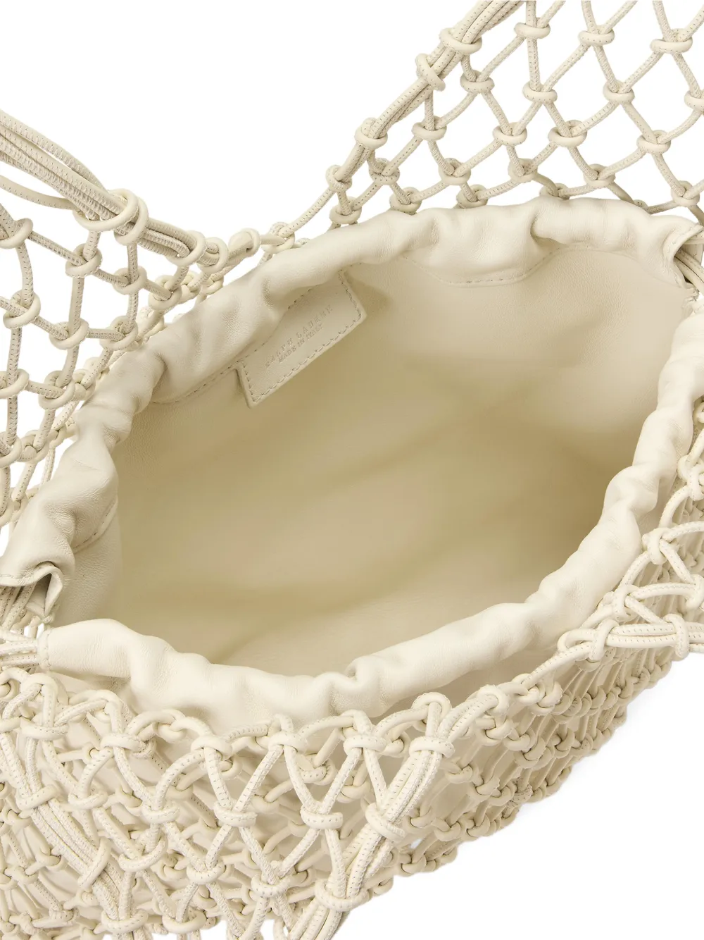 Ralph Lauren Collection Macramé shopper met kwastje Beige