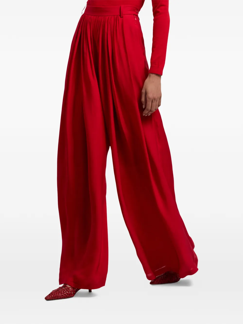 Vannesa Pleated Palazzo Trousers