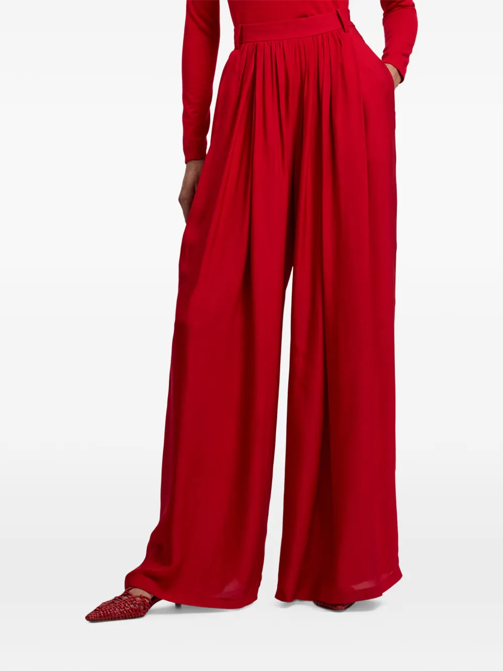 Vannesa Pleated Palazzo Trousers