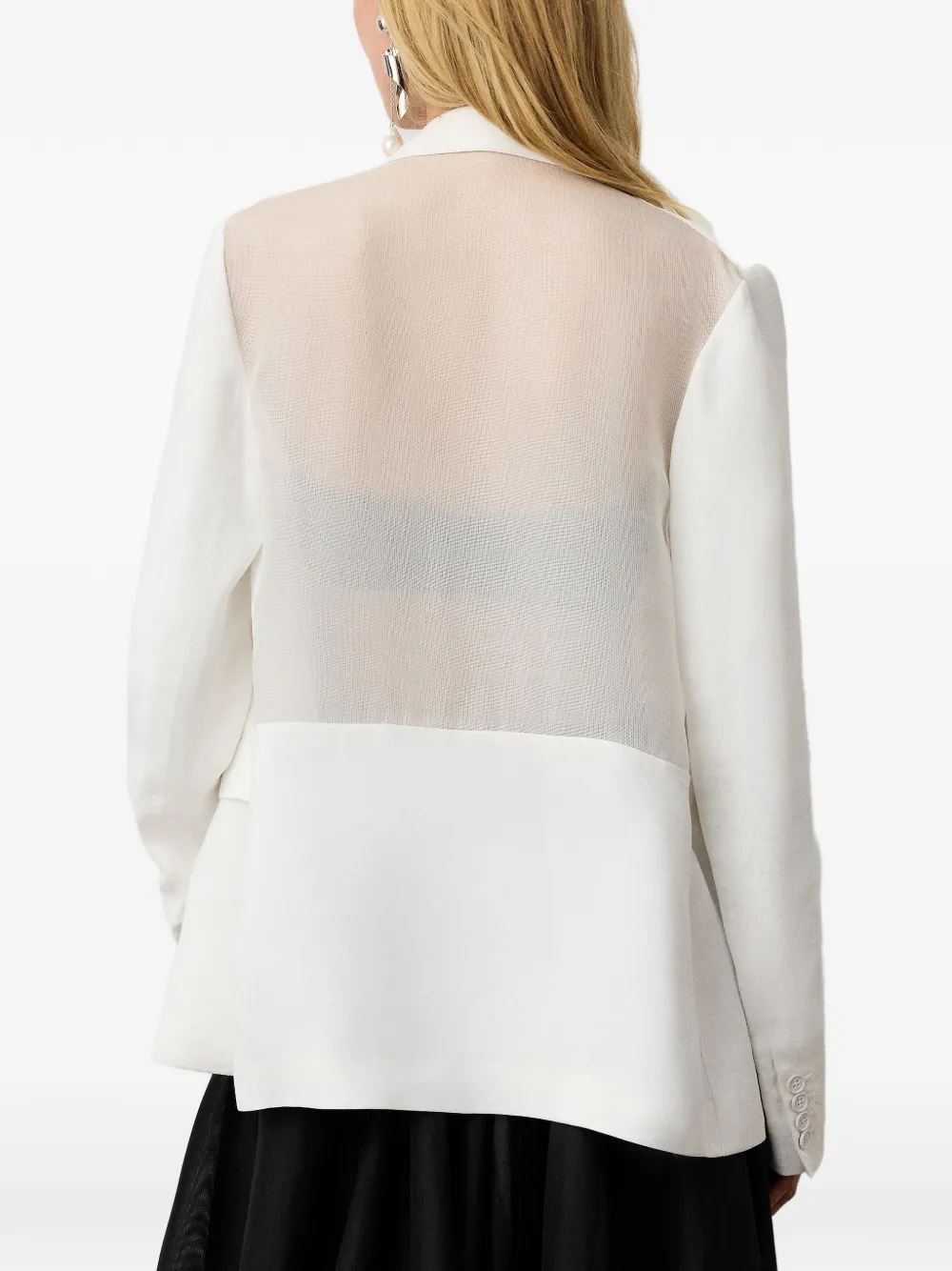 Ralph Lauren Collection Cosgrove blazer met dubbele rij knopen Wit