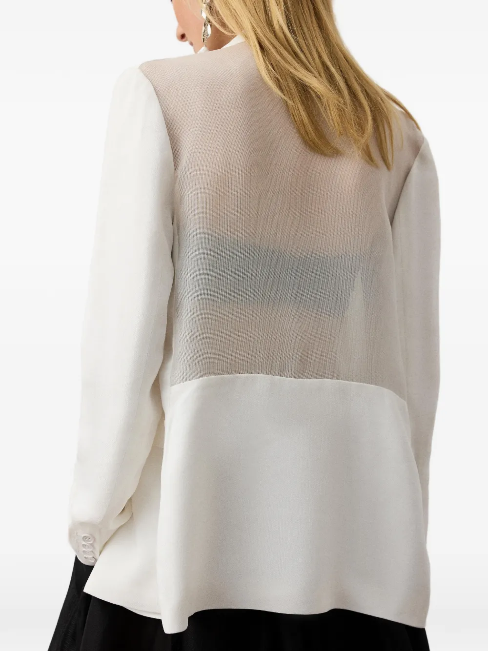 Ralph Lauren Collection Cosgrove blazer met dubbele rij knopen Wit