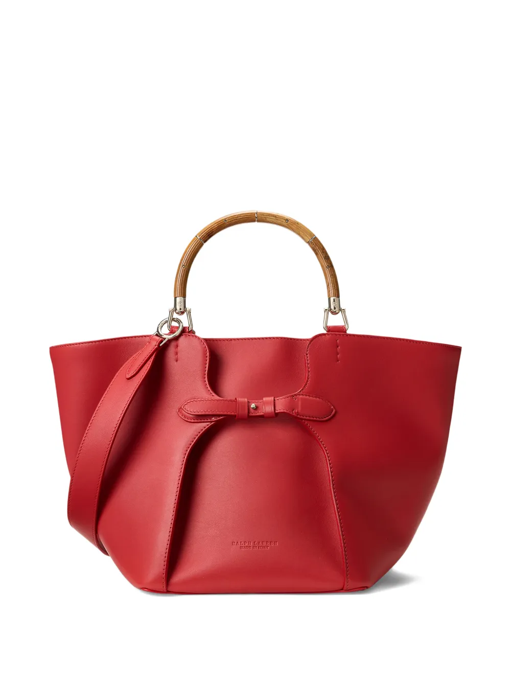 Ralph Lauren Collection Ralph kalfsleren shopper Rood