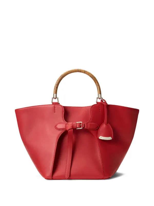 Ralph Lauren Collection Ralph Calfskin Tote Bag in Red