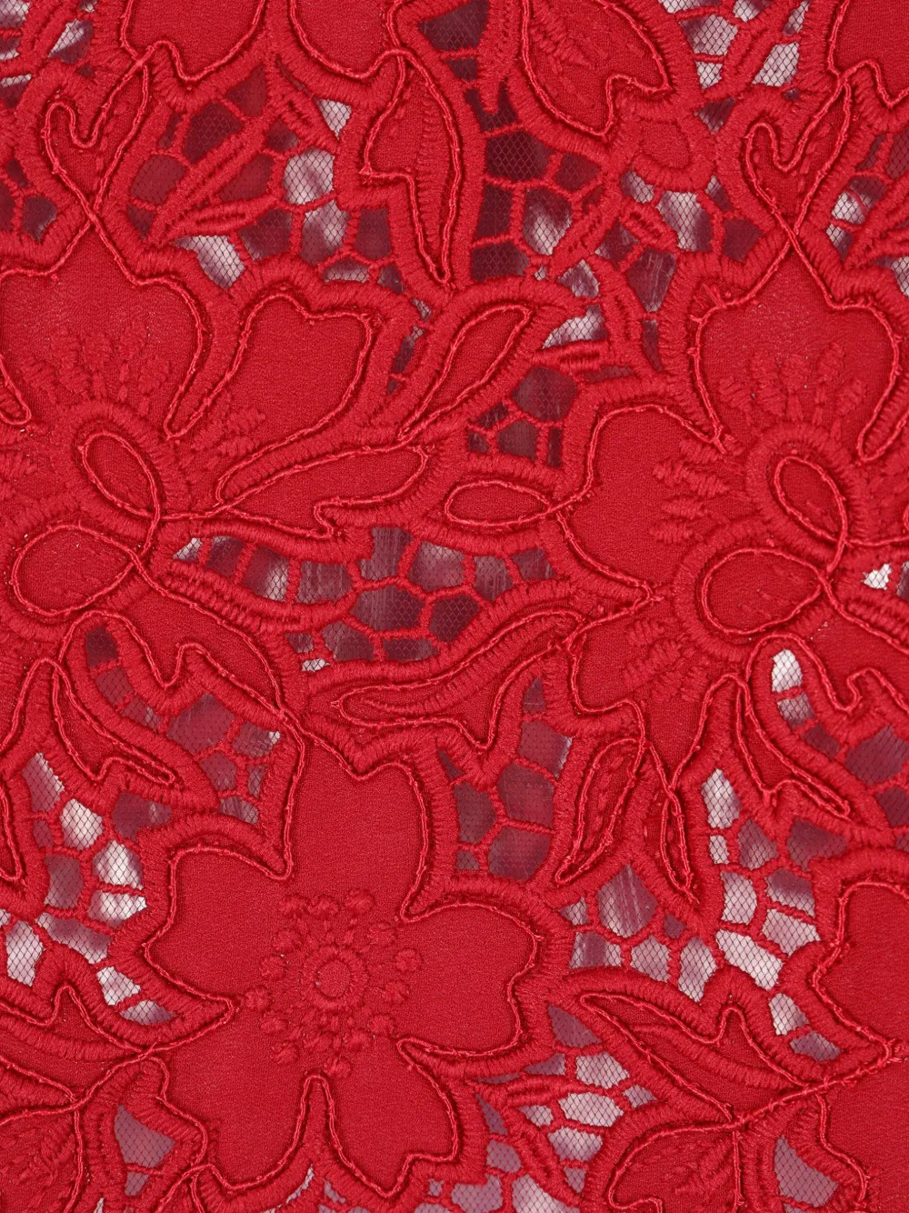  Self-portrait Lace-embellished Top - Red 