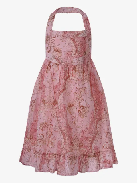 ZIMMERMANN Kids Neckholder-Kleid mit Rüschen