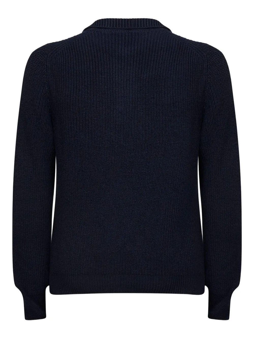 Tagliatore Geribbelde pullover met lange mouwen - Blauw