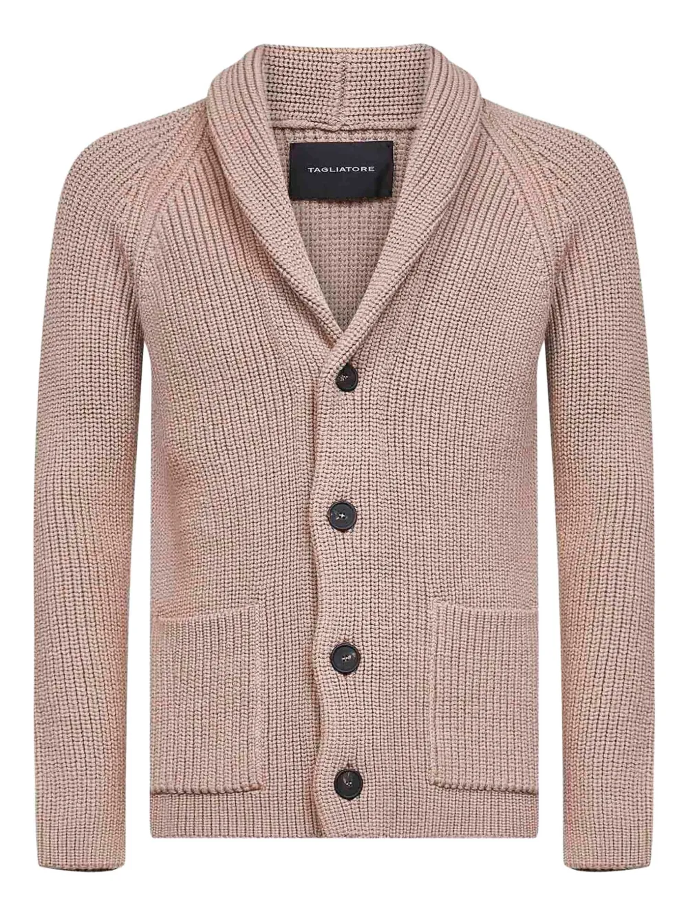 Tagliatore buttoned shawl-collar cardigan - Toni neutri