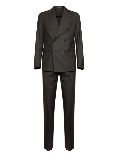 Tagliatore jacquard double-breasted suit