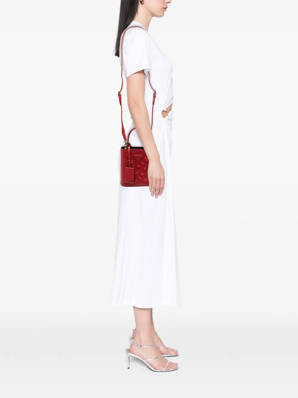 2013-2025 Small Embellished Saffiano Cuir Panier Satchel