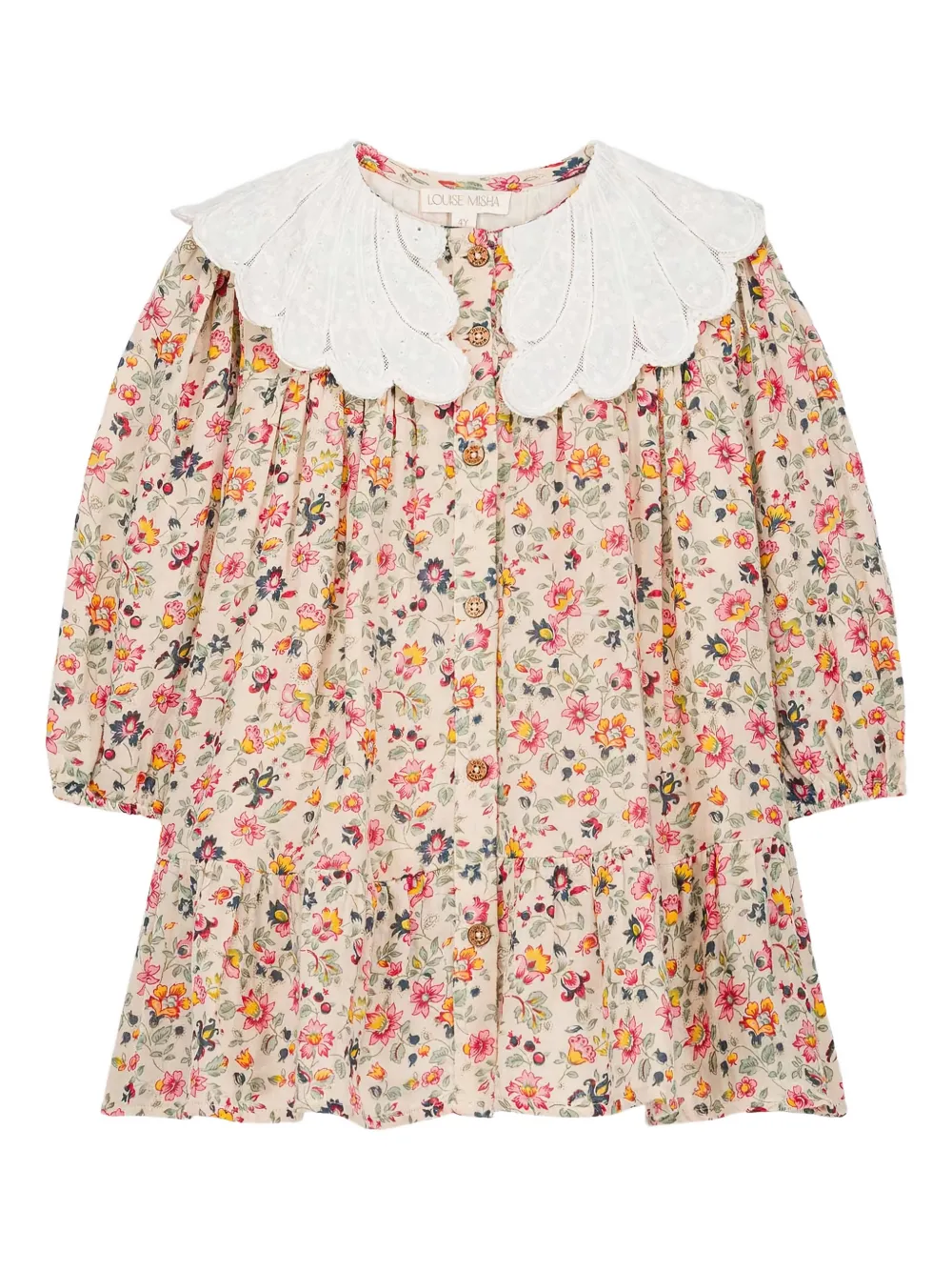 LOUISE MISHA KIDS Heidi floral-print dress - Neutrals