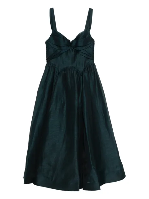 ZIMMERMANN vestido plisado con tiras