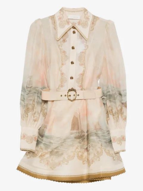 ZIMMERMANN buckle print dress