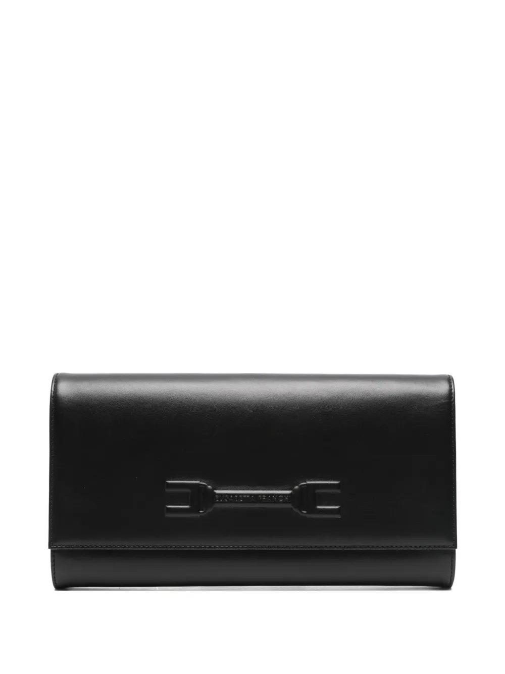 Elisabetta Franchi logo cluch bag - Nero