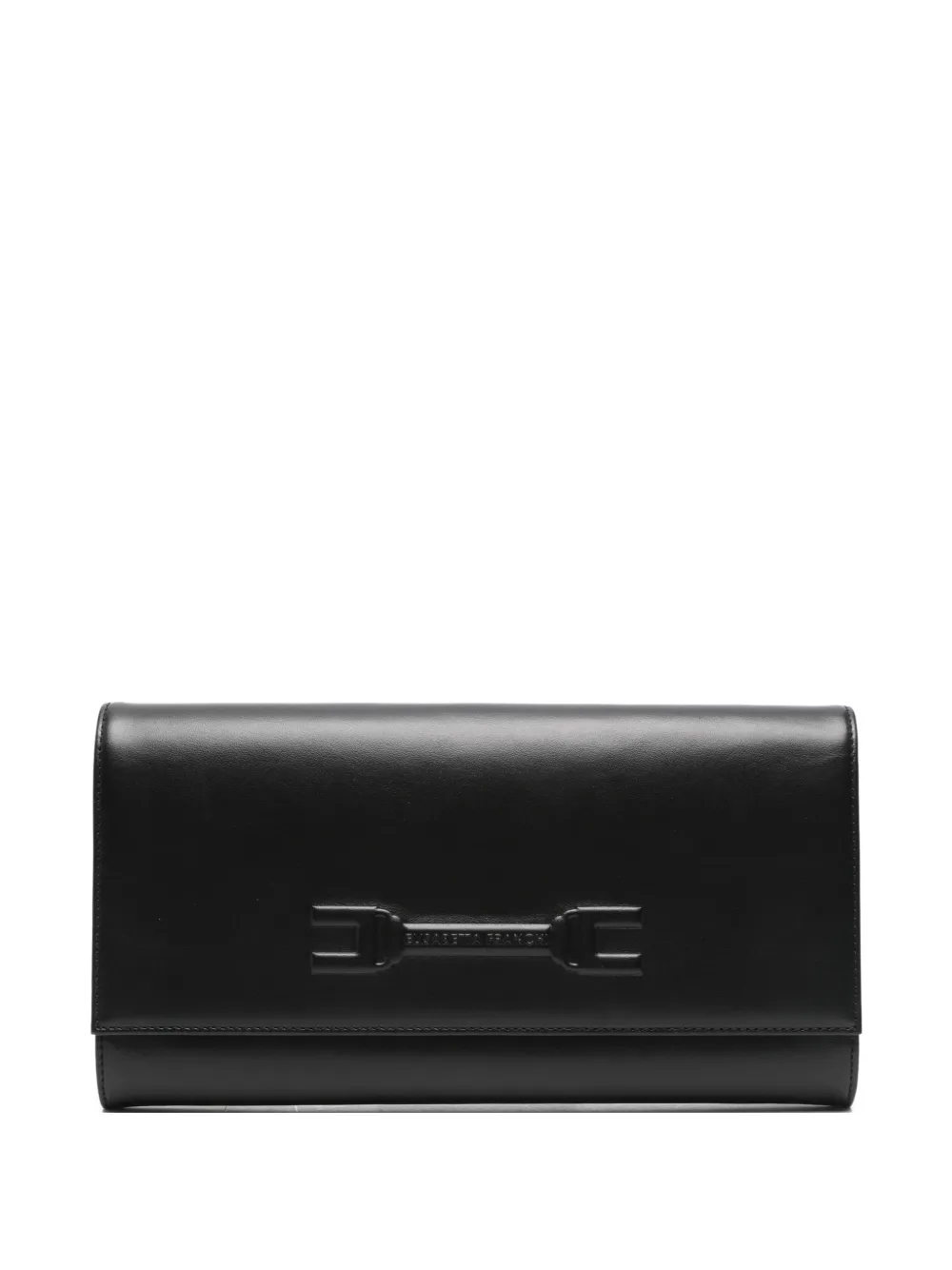 Elisabetta Franchi logo cluch bag - Nero